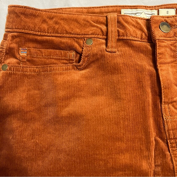 Patagonia regular rusty orange brown colored corduroy miniskirt size 8 - Picture 10 of 13